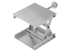 Plataforma Elevadora Manual Laboratório 90x90mm Altura Ajustável Ferramenta De Medição Prata