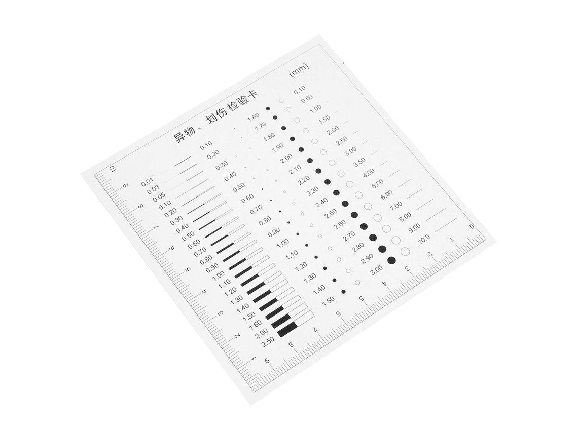 Regla De Medición De Defectos De Plástico Transparente De 0,1 Mm De Espesor