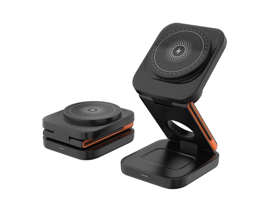 Cargador Carga Sin Hilo Rápido Para Apple Yemaesre Magnética Negro