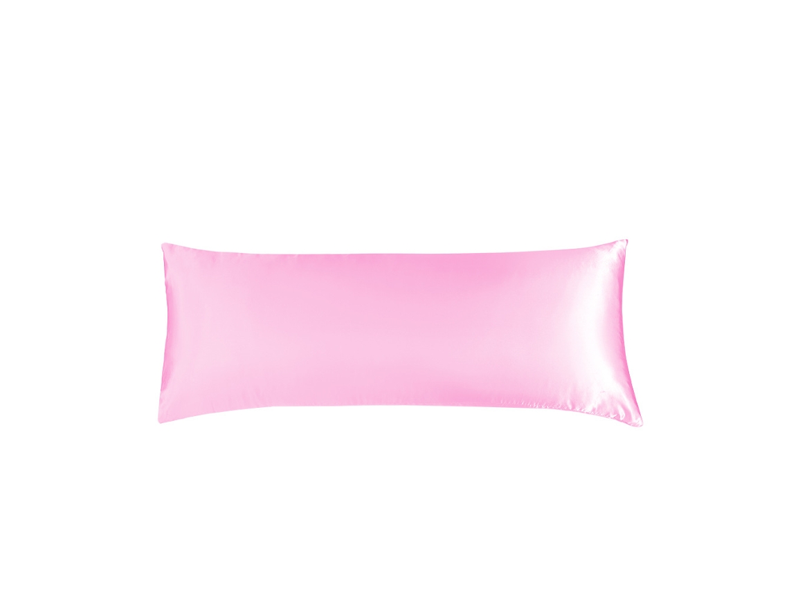 Paquete De 2 Fundas De Almohada De Seda Para Cabello Y Piel Suaves Digitallab 51x137cm (rosa Claro)