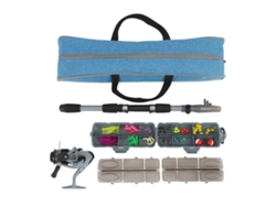 Kit De Pesca Para Niños Con Caña Telescópica 1.65m, Mango Antideslizante Eva, Carrete Y Caja De Accesorios Para Exterior