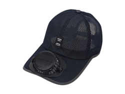 Sombrero Solar Chrui Con Ventilador Ajustable Y Protección Uv (azul Marino)