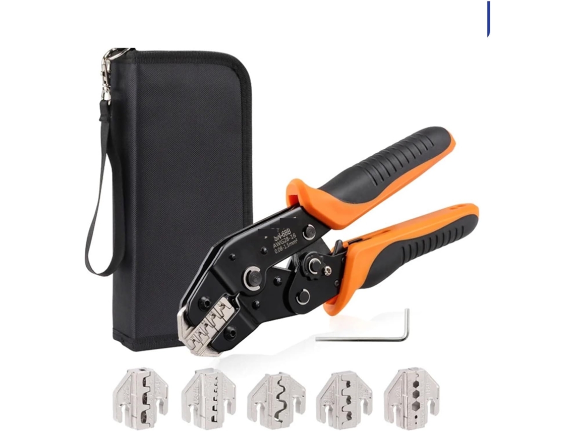 Herramienta De Crimpado De Trinquete 8b Para Conectores Coaxiales Solares De Cuerpo Abierto Jst Molex, No Aislados.