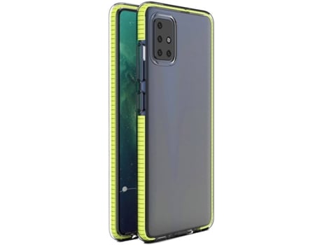 Carcasa Xiaomi Redmi Note 9 LMOBILE Transparente - Amarillo