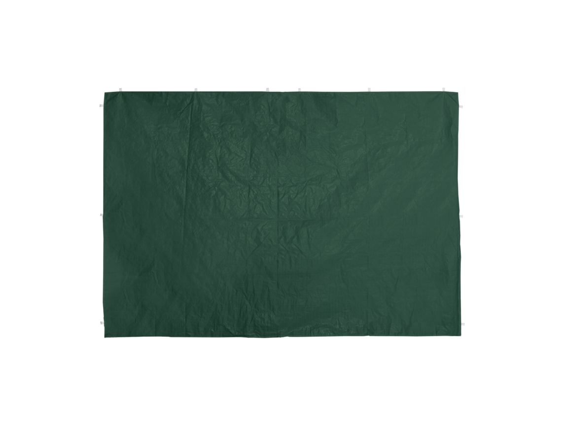 Relaxdays Painéis Laterais Para Pavilhão, 2 Peças, 3x2 M, À Prova D'água, Sem Janelas, Fecho Adesivo, Pe, Verde