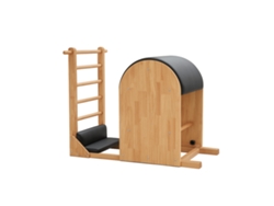 Barril Pilates Cuore Pilates – Estructura En Madera Maciza, Acolchado Eva Alta Densidad, Tapizado Negro Lavable