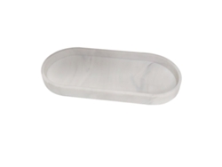 Bandeja de silicona ovalada para aromaterapia (25 x 11 x 2 cm)