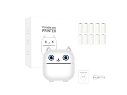 Impresora Térmica Portátil Bluetooth X15 Blanca 10 Rollos De Papel Térmico SIURN