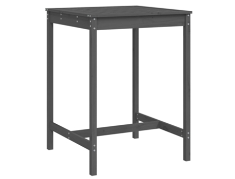 Mesa De Jardín VIDAXL Gris Madera (82.5x82.5x110 cm)