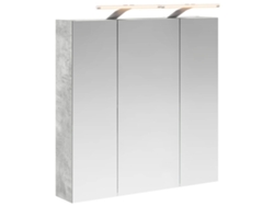 Maison Exclusive - Armario Con Espejo De Baño Gris Concreto 70 X 14,5 X 70 Cm