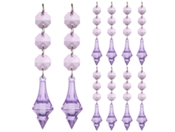 Bola de acrílico transparente Baok: adorno colgante, ideal para manualidades y decoraciones navideñas.
