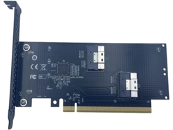 Tarjeta Adaptadora Slimsas Sff 8654 A Pcie 4.0 De 2 Puertos 16x