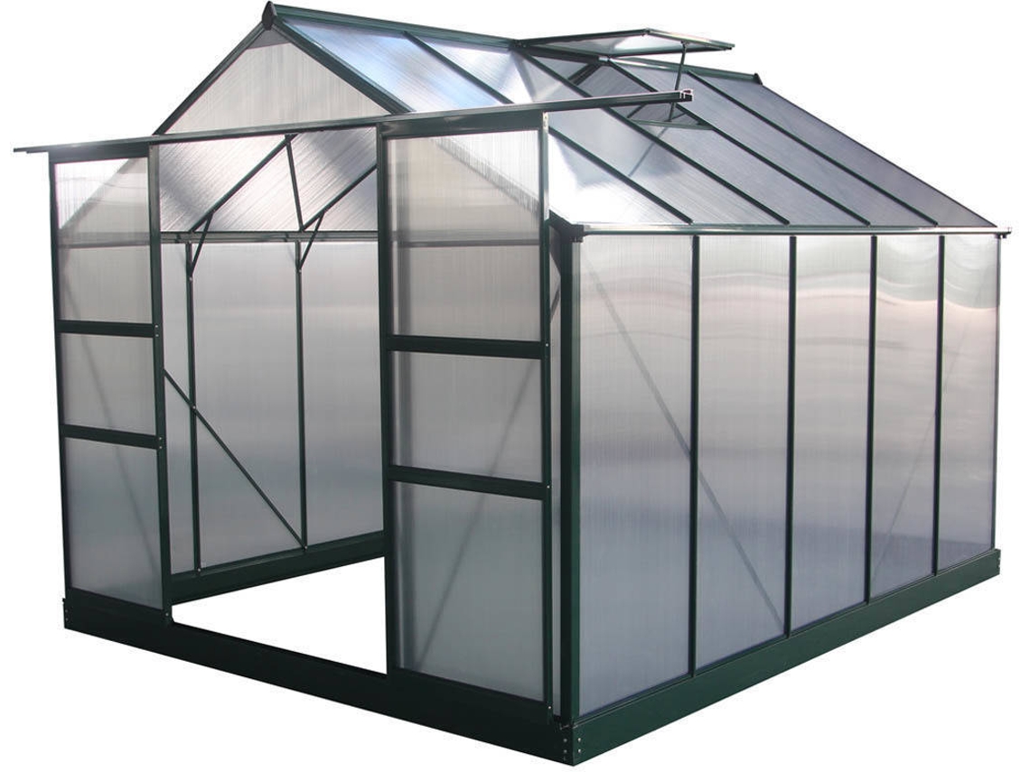 Invernadero HABITAT ET JARDIN Dahlia (Verde - Aluminio - 3.08x2.49x2.50 m - 7.67 m²)
