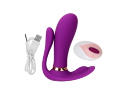Vibrador Porttil Con Control Remoto Inalmbrico Con 9 Modos De Vibracin Para Mujeres (prpura)