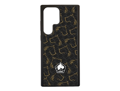 Funda Móvil Ultra Oficial Lille Fc para Samsung Galaxy S23 Ultra PHONECASES3D Piel Sintética Negro