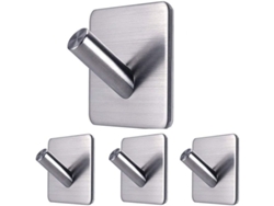2026-gancho Adhesivo Resistente Acero Inoxidable Impermeable, 10 Piezas, Para Baño Cocina, Toallas, Abrigos, Sombreros