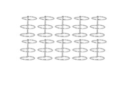 10pcs Grampos Anéis 3 Anéis Metal Folha Solta Aço Inoxidável para Caderno e Álbum 30mm