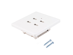 Enchufe De Pared Con 4 Puertos Usb, Cargador De 5 V Para El Hogar/oficina, 110-250 V.