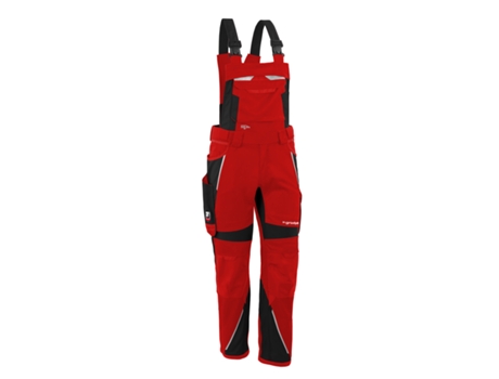 Pantalones de Trabajo QUALITEX WORKWEAR Iron Tejido Mixto (Rojo y Negro - Tam: 30)