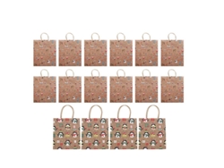 16 Bolsas De Papel Kraft.