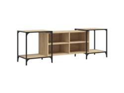 Mueble de TV de madera de roble Sonoma MAISON EXCLUSIVE 153x37x50 cm