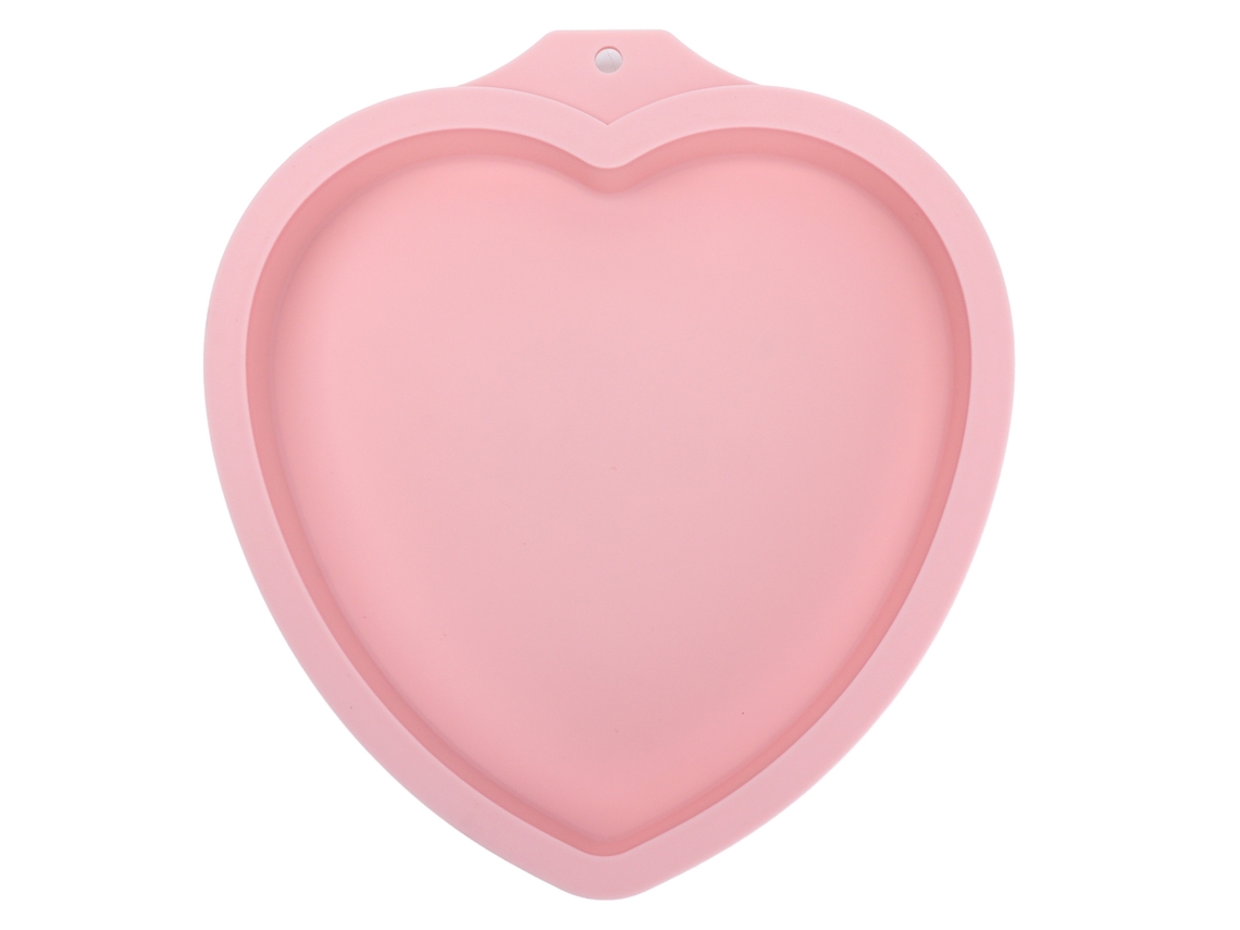 Molde De Silicona Reutilizable Para Hornear Pasteles Corazón Rosa Para Cocina Y Pastelería