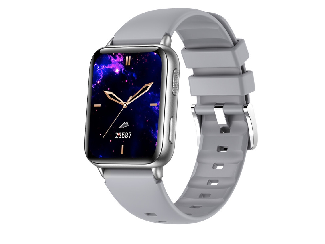 Reloj inteligente con pantalla HD de 1,81 pulgadas, llamadas Bluetooth, resistencia al agua IP67, plateado Bestvite