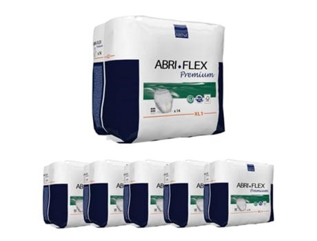 Pañales Calzoncillos ABENA Abri-Flex Premium XL1 Talla XL (Pack 6 x 14 Pañales)