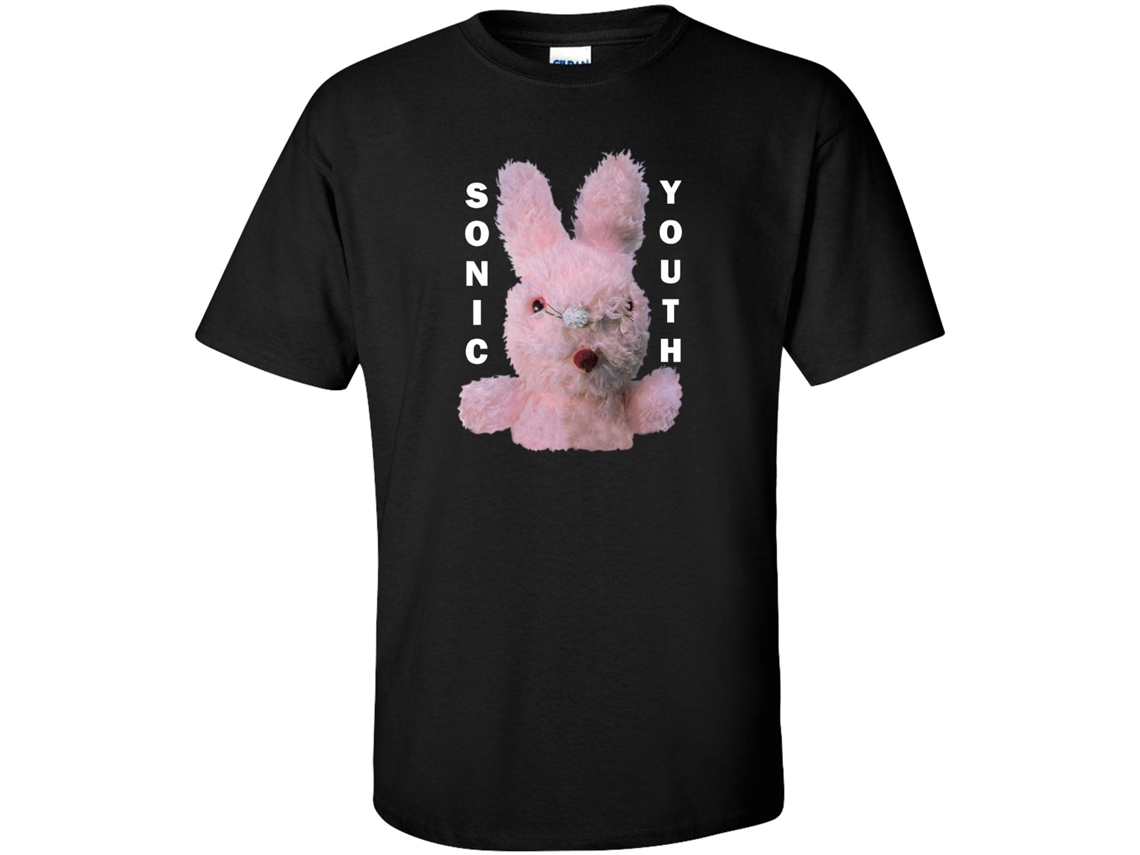 Sonic Youth Dirty Bunny black T-shirt Rockinstone Unisex Adults Best Sellers Size:m