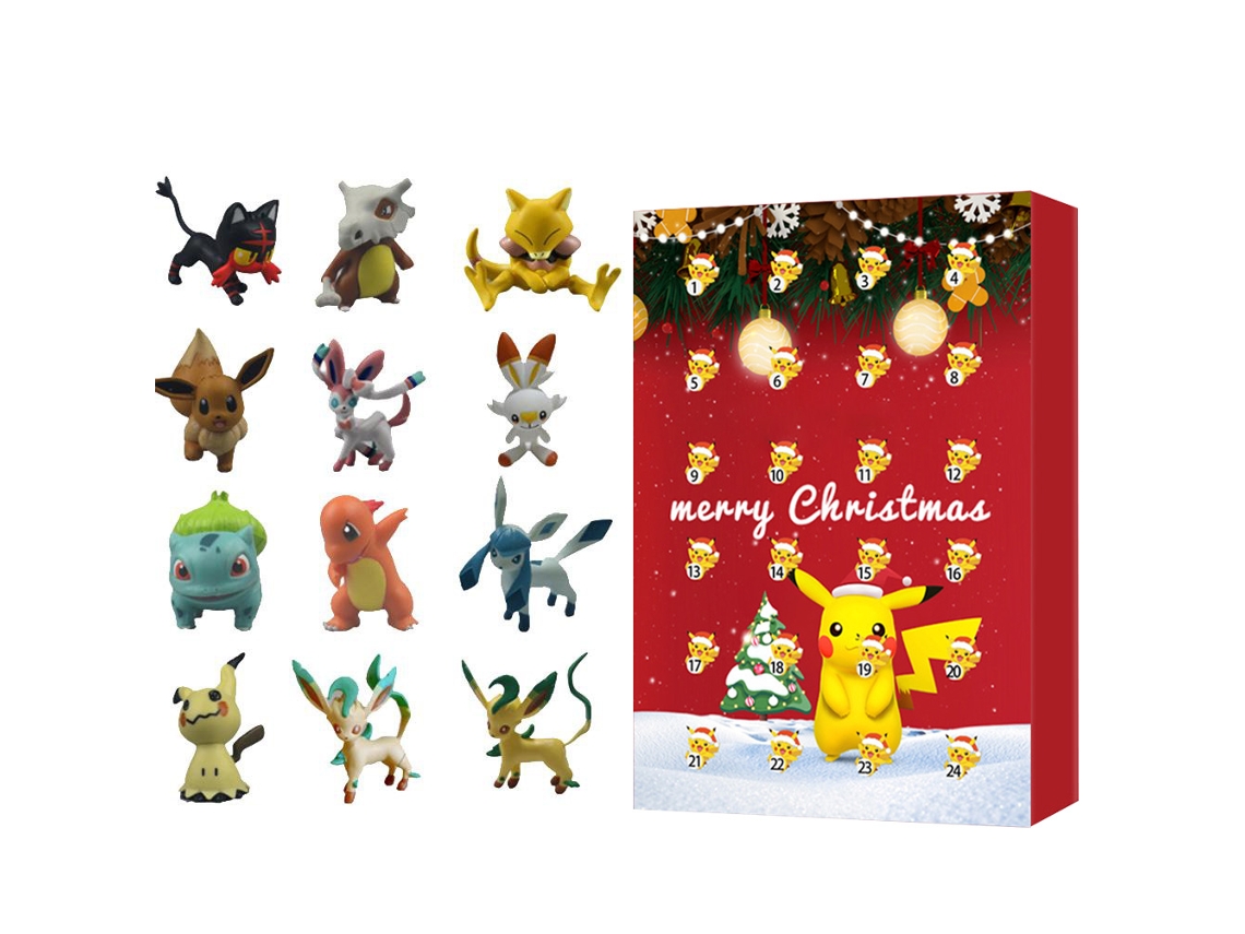Calendario De Adviento De Navidad Con 24 Minifiguras De Anime - Juguetes Y Regalos Para Niños