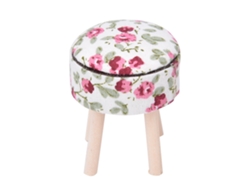 Banco De Madera Con 4 Patas, Mueble En Miniatura Para Casa De Muñecas Escala 1:12, Blanco.