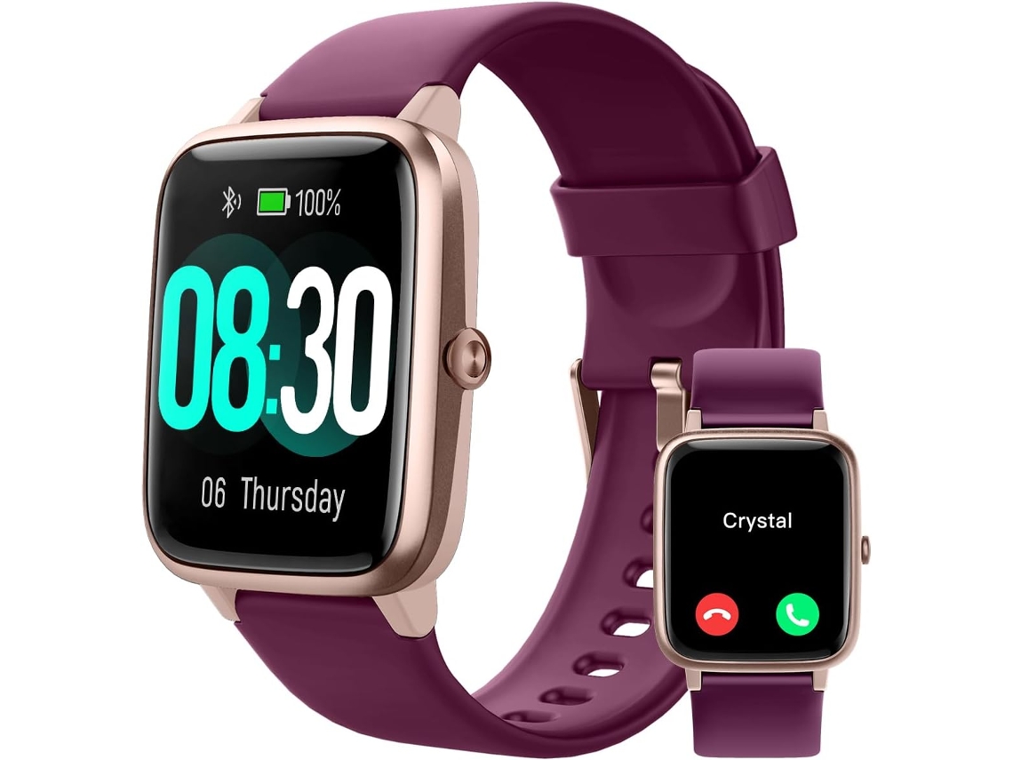 Chennnls Reloj Inteligente Responder/hacer Llamadas Relojes Impermeables Ip68 - Púrpura Oscuro