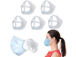 Juego De 5 Soportes De Silicona 3d Para Máscaras, Autenticidad Garantizada.