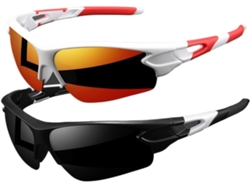 Juego De Gafas Ciclismo, Envolventes, Semi Al Aire, Ligeras, Deportivas, Ideales Para Ciclismo Senderismo.