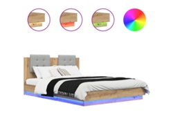 Maison Exclusive - Estructura De Cama Con Cabecero Roble Artesanal 160 X 200 Cm