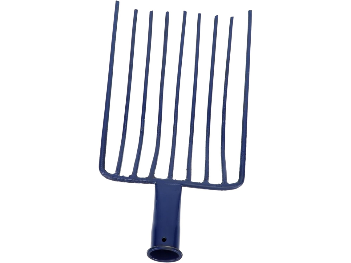 Pala De Acero De 9 Dientes Para Carbón, Sin Mango, Multifuncional Para Jardín, Patio, Césped Y Rastrillo.