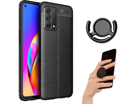 Carcasa Y Soporte Oppo A 54 5G Rugged Leather Y Popsocket