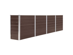 Jardinera VIDAXL Marrón Metal (320x40x77 cm)