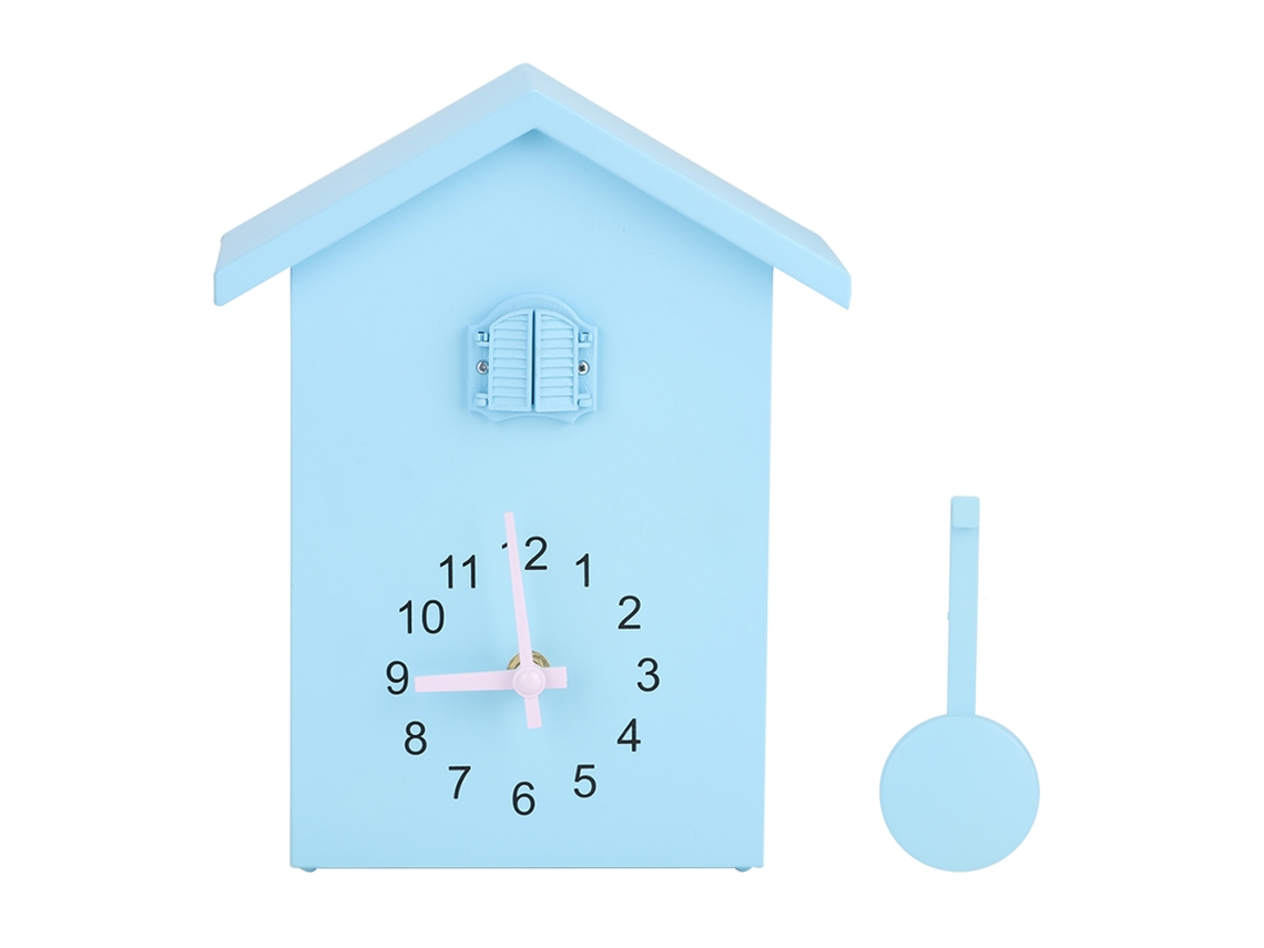 Reloj De Pared Con Péndulo Y Alarma Sin Punta, Diseño Decorativo De Pájaro, Material Abs, Silencioso, Para Uso Doméstico.