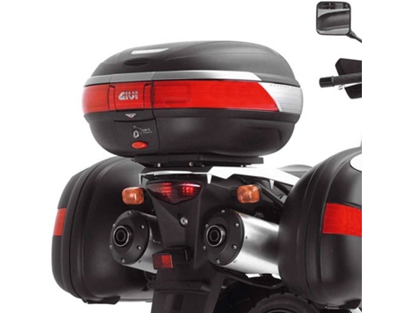 Fixación GIVI Monokey Top Case Rear Rack Kawasaki Klv 100&Suzuki Dl 650 V-Strom/Dl 1000 V-Strom Negro