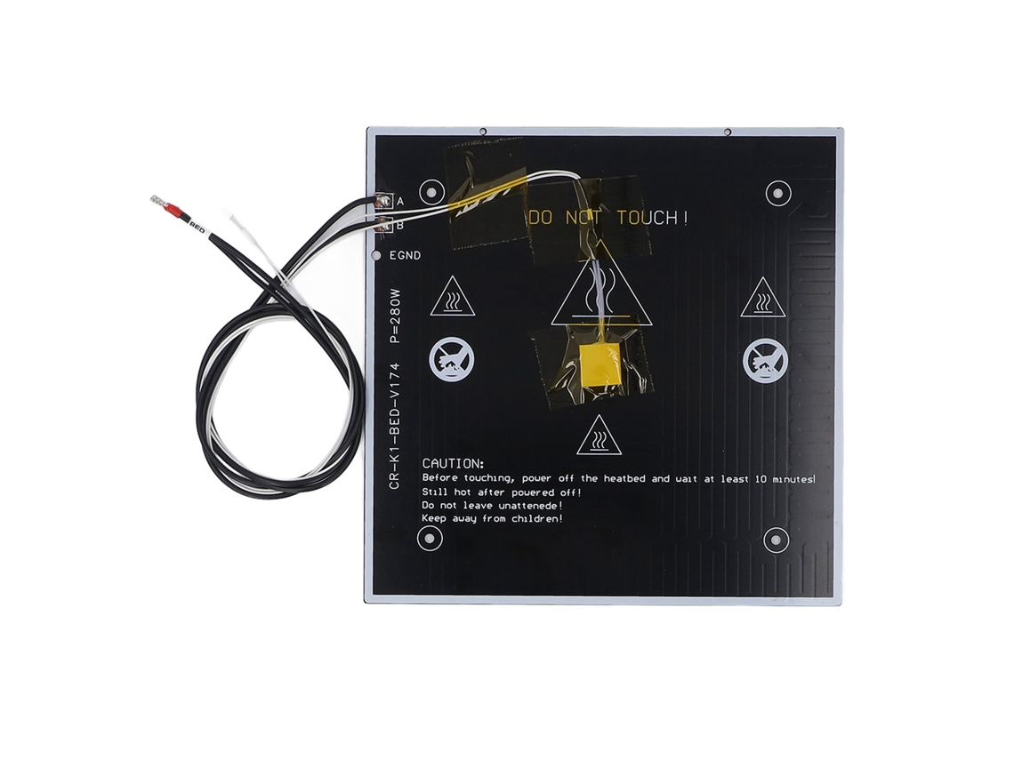 Kit De Cama Caliente De 24 V 280 W, Plataforma De Aluminio De 235 X 235 X 3 Mm Para Impresoras 3d K1 Y K1c (piezas De Repuesto)