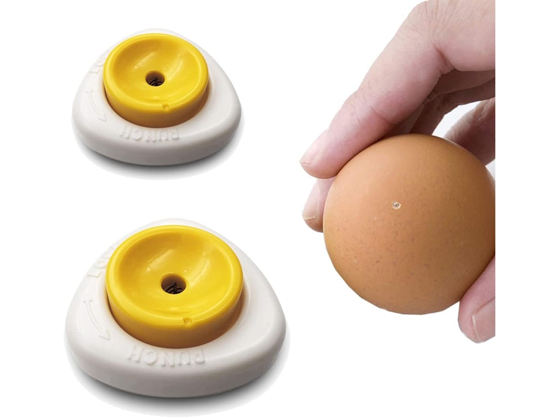 Perforador de huevos sencillo y fácil, separador de huevos, sartén para huevos escalfados de 2 piezas