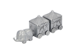 Caja de almacenamiento de dientes con forma de cochecito de elefante bebé (regalo)