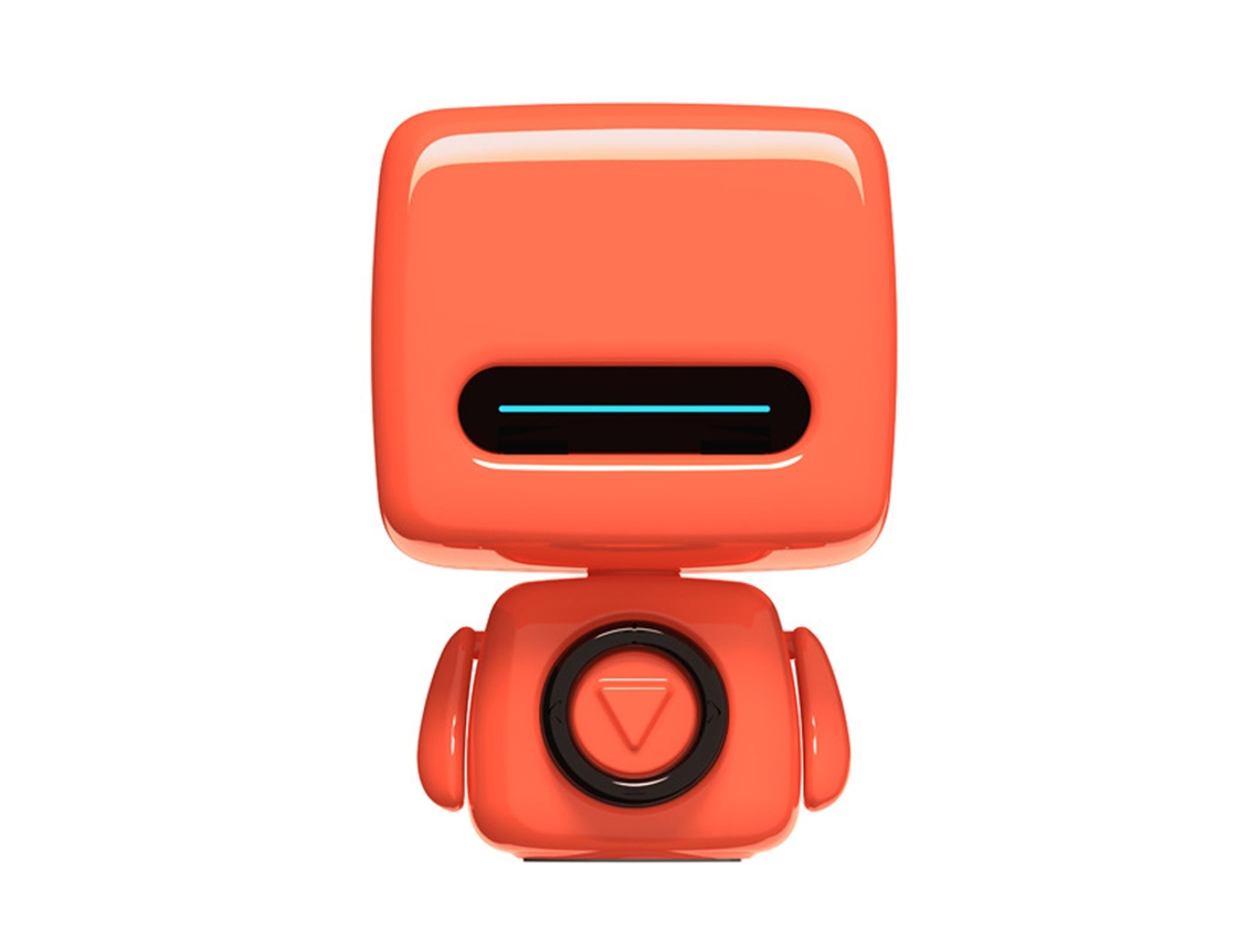 Altavoz Bluetooth Portátil Con Un Bonito Diseño De Robot Y Micrófono Integrado, Inalámbrico Inteligente, Color Naranja.