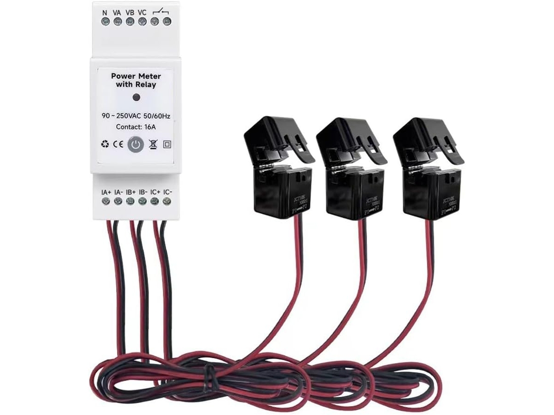 3 3 (80 Monitor Inteligente De Potencia Para Riel Din, Fases De Corriente Y Voltaje)