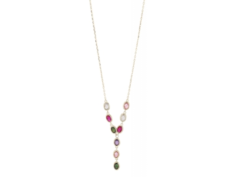 Joyas Oro 8K – Collar en Oro con Circonias Colory