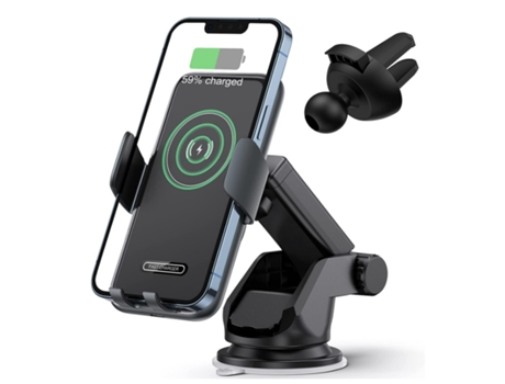 Cargador Carro Sem Sensor Rápido para iPhone XR/13 Pro/12 Pro/13/12/XS/11 YIZHOOD Negro