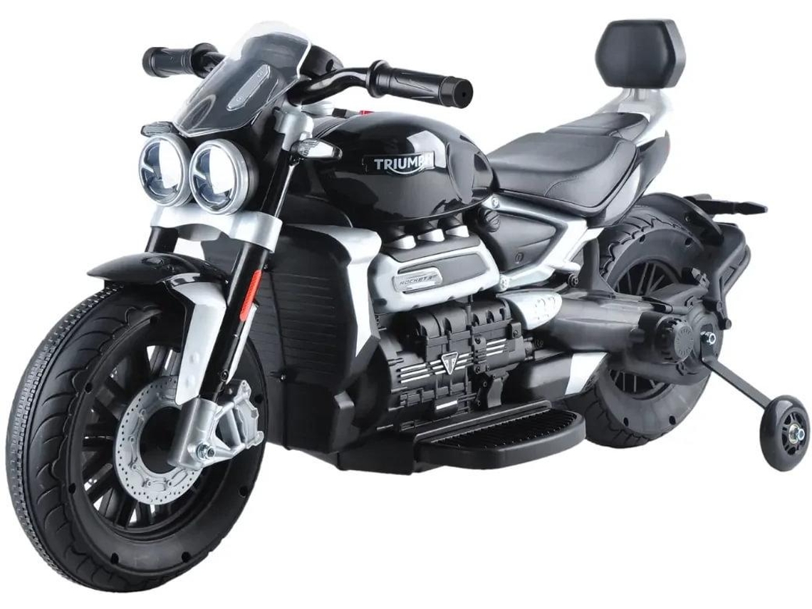 Moto Eléctrica Para Niños - Triumph Rocket 3gt 12v - 2 A 5 Años - Negro