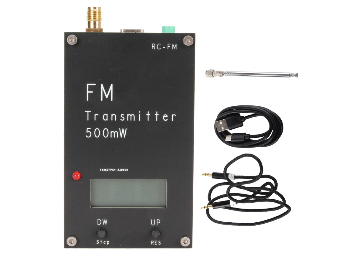 Transmisor FM (pantalla LCD, puerto USB tipo C)