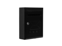 Buzón exterior SBL negro de metal para paquetería correo de pared
